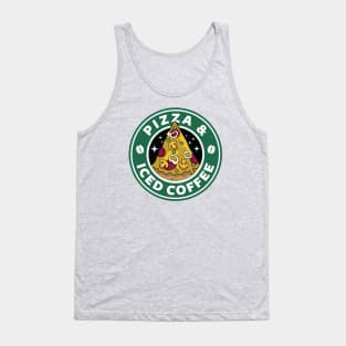 Pizza and Iced Coffee Tank Top